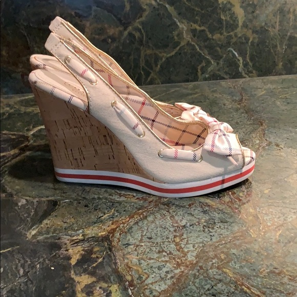 Coach summer wedge with plaid detail - Picture 4 of 6